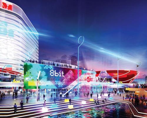 Surrounding districts could be dedicated to retail zones and food and beverage amenities for eSports fans and unlock commercial opportunities the “365 days a year / Populous