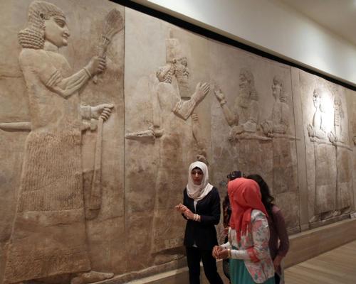 People visit the National Museum of Iraq in Baghdad. Iraq has witnessed the destruction of many heritage sites in recent years
/ AP Photo/Karim Kadim