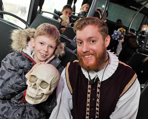 Interactive bus tour takes kids back to Elizabethan London