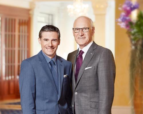 On 1 July, Peter P.Tschirky, right, will hand over the reins of the award-winning medical spa to Patrick Vogler, left