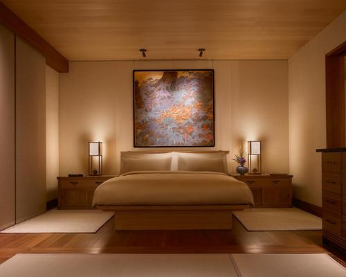 Each guest room is designed to incorporate natural California views and Japanese design elements / Barbara Kent 