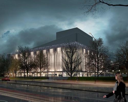 The envelope will protect the theatre's fragile concrete panels / Grand Théâtre de Québec 