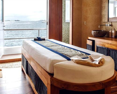 The 300sqm spa is the biggest on-board spa anywhere in the Maldives
