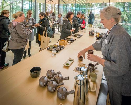 Visitors are educated on Japanese tea ceremonies in the Village / Bruce Forster