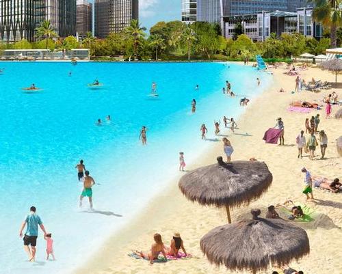 The lagoon will be at the heart of Wynn's development masterplan