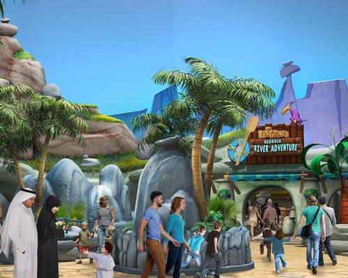Guests can explore the home of the Flintstones in Bedrock