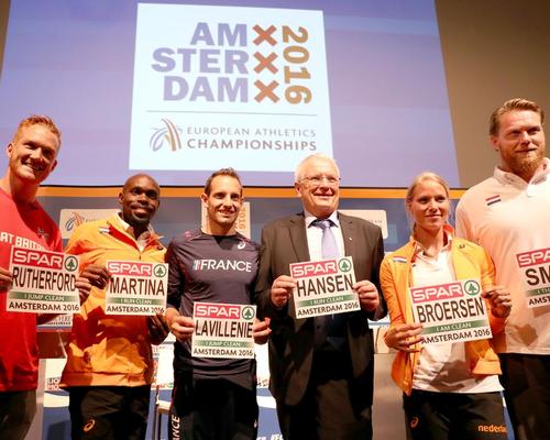 Hansen (third from right) said he was impressed with the bid's sustainability credentials / Martin Rickett/PA Archive/PA Images