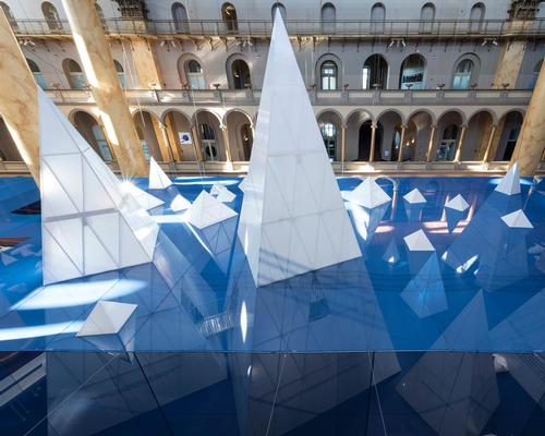 Icebergs – 'a different type of landscape – was Field Operations' installation for the Summer Block Party at the National Building Museum / Tim Schenck