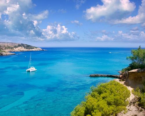 The resort is set to open in 2020 and will overlook the Cala Xarraca Bay / Six Senses