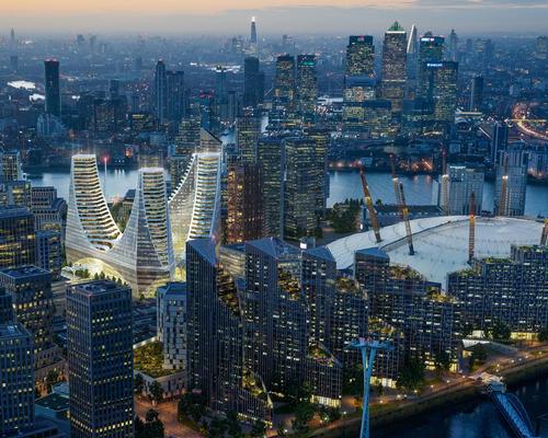 Three curving 30-storey towers are the centrepiece of Calatrava’s design for Peninsula Place / Uniform