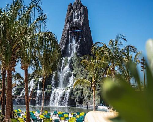 The krakatau volcano is at the heart of the resort 