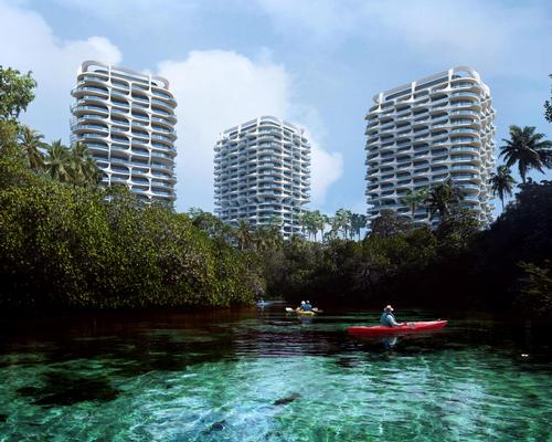 The footprint of all residential buildings has been limited to less than seven per cent of the site’s total area, allowing the existing tropical vegetation to be retained / MIR