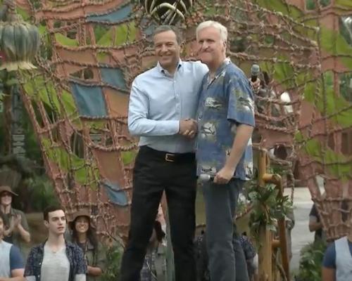 Bob Iger and James Cameron were both on hand for the dedication ceremony 