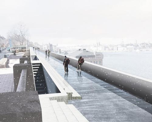 In the winter, the pool would be frozen to become an ice rink / UMA