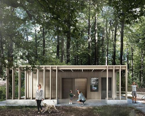 Use of timber will reflect the stadium's scenic forest setting / AART Architects