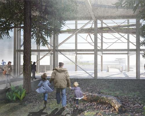 The project is conceived as a series of islands with three main lookout stations / Snøhetta 