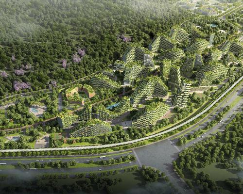 In total, Liuzhou Forest City will host 40,000 trees and almost 1 million plants of over 100 species / Stefano Boeri Architetti 