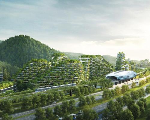 It is designed to host 30,000 people, absorb almost 10,000 tons of CO2 and 57 tons of pollutants per year / Stefano Boeri Architetti 