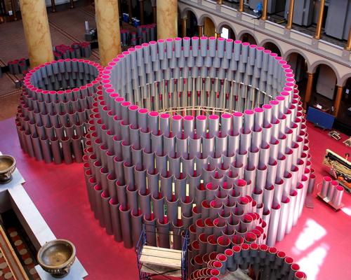 The Hive, mid-way through construction / National Building Museum 