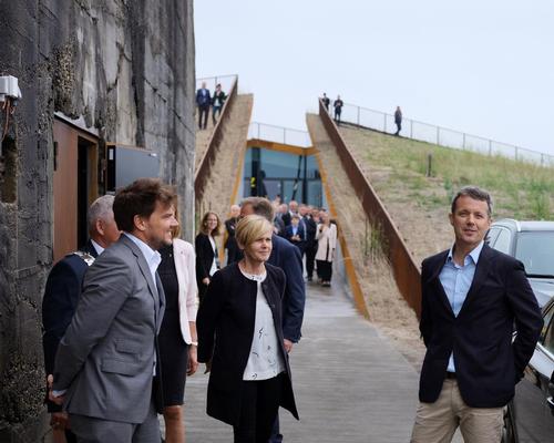 Ingels meets Frederik, the Crown Prince of Denmark, at the opening of Tirpitz / Varde Municipality