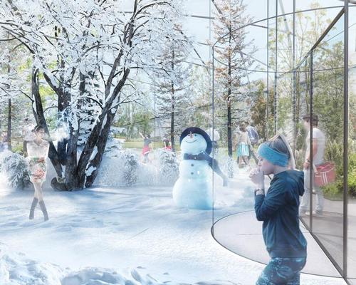 The plants in the garden would be maintained by a zero-net-energy climate control system, based on a concept by Dr. Barbara Römer, / CRA