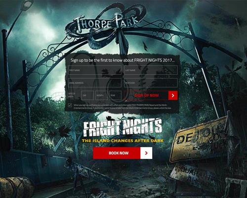 The imagery on Thorpe Park's website suggests the Walking Dead is on its way to the park
