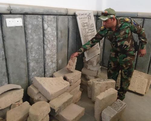 Antiques stolen from the Mosul Museum by the Islamic State group and hidden in the University of Mosul / Xinhua/SIPA USA/PA Images