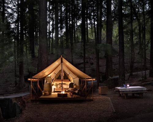 A luxury camping experience – Redwood Canyon Glamp sites – is being developed in the resort’s 20 acres of redwood forest