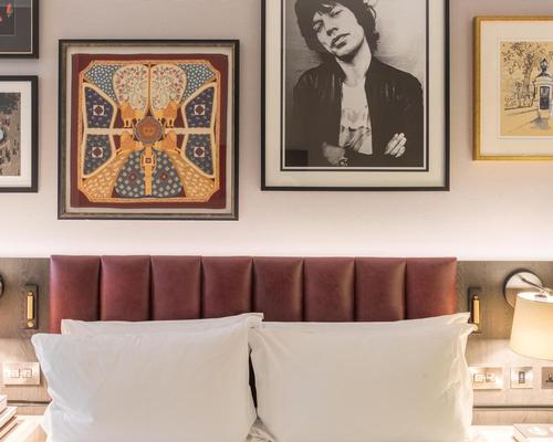 Pictures of London's music icons adorn the bedroom walls / Hilton