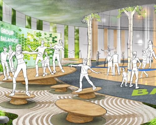 Artist's impression of the balance zone at The Mirai