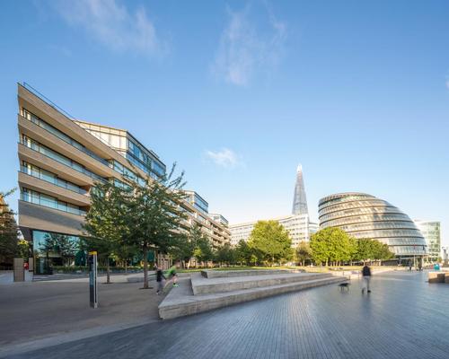 Designed by architects Squire and Partners, One Tower Bridge has a prominent riverside location on Potters Fields Park / James Jones