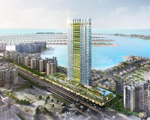 With an emphasis on landscaping, greenery, health and well-being, Palm Beach Residences 'features dramatic vertical landscaping and extensive grounds' / Nakheel