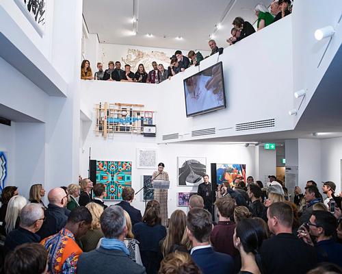 Inside the building, architecture firm Graft have designed a suspended bridge between the upper areas of the museum / The Urban Nation Museum For Comtemporary Art 