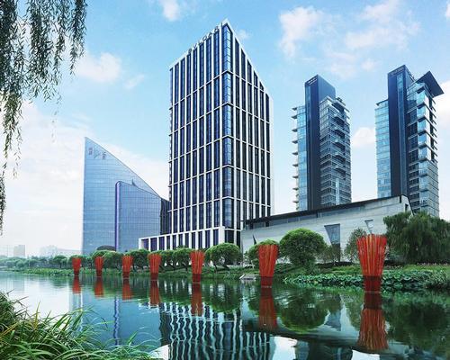 The ‘urban resort’ has been designed as an oasis of tranquility that blends art with nature, and includes a two-storey Bulgari Spa developed by GOCO Hospitality