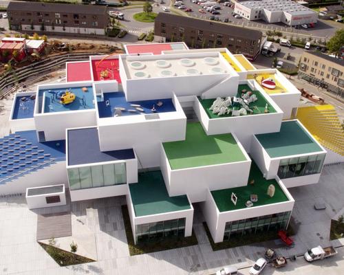 Bjarke Ingels Group have created the 12,000sq m (129,000sq ft) Lego House as a vibrant three-dimensional village of interlocking buildings and spaces / Lego Group