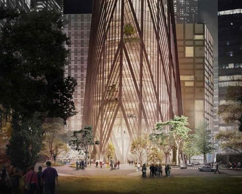 Surrounding the building, a large public plaza with provide 'a protected space for popular activities and social gatherings'
/ Henning Larsen