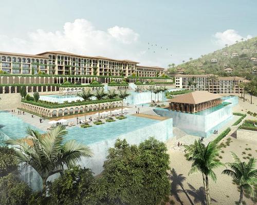 The architecture is inspired by the local history of Mui Dinh, particularly that of the Cham tribal culture / Chapman Taylor