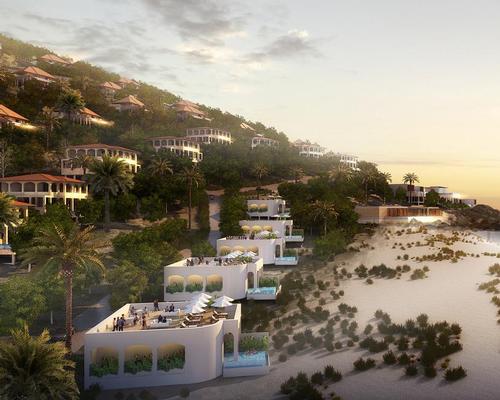 The design team plan to keep the density of the development low by placing individual villas and the smaller building types around the main mountain of Cape Dinh