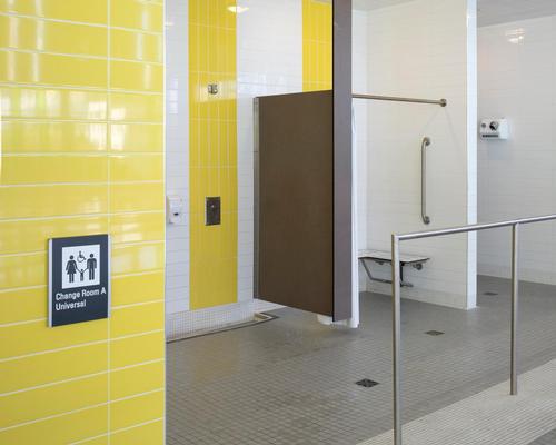 The universal change rooms are gender neutral and help promote inclusivity through design / Tom Arban