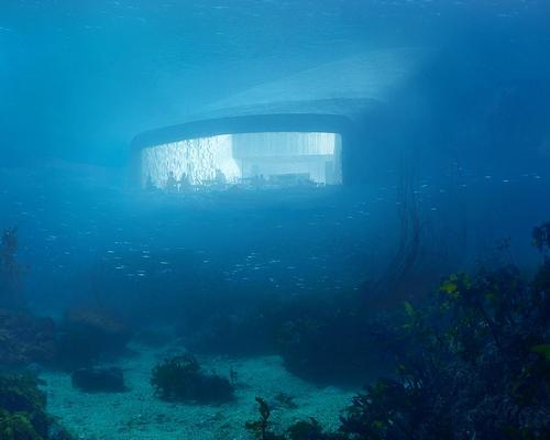 The bottom of the building will rest directly on the sea bed, 5m underwater / MIR and Snøhetta