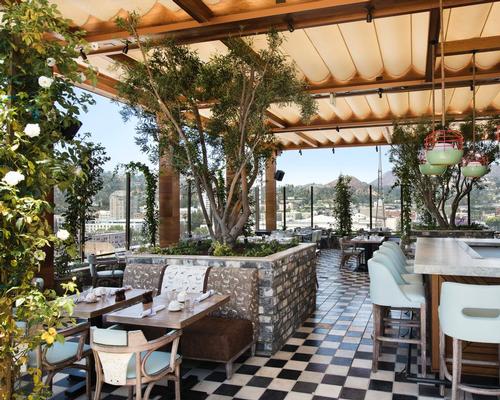 An 11,000sq ft (1,000sq m) rooftop destination, operated by the TAO Group, includes space for dancing, dining and lounging / Emily Andrews