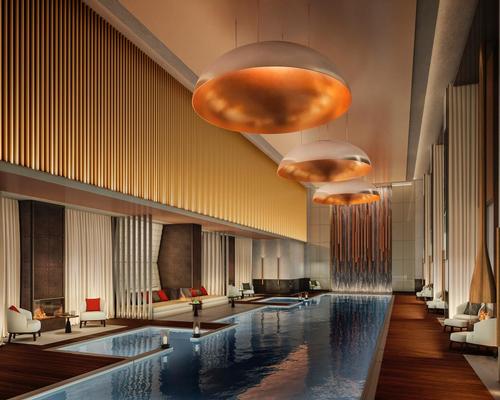 The Aman Spa will be located on the 7th, 8th and 9th floors, and the centrepiece will be a dramatic 25m (82ft) indoor swimming pool surrounded by fire pits and alcoves of double daybeds