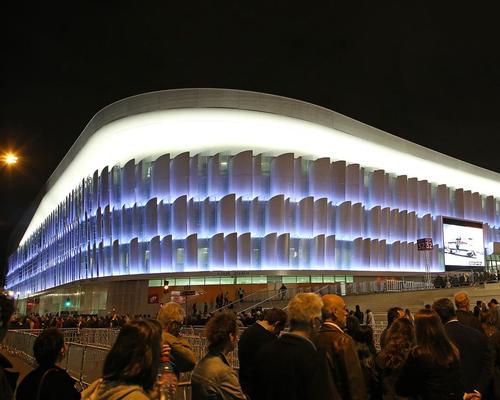 The U Arena is illuminated by 3,000 LED strips casting over 16 million colours. 
/ David Silpa/PA Images