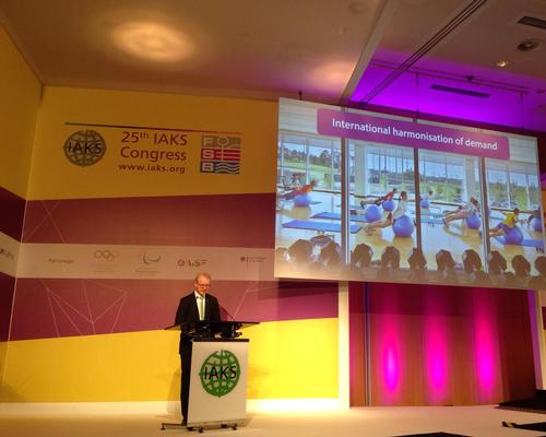 IAKS president Dr Stefan Kannewischer used his opening address to tackle the major issues facing facilities operators