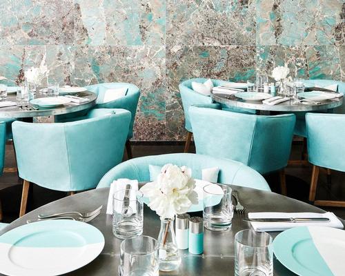 The in-house creative team have designed both the new cafe and a department for the store’s luxury Home & Accessories collection in a 'playful and unexpected' space / Tiffany & Co