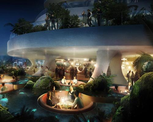 An extensive network of public activities will be threaded throughout the modulated structure, connecting commercial areas with recreational environment / Buro-OS