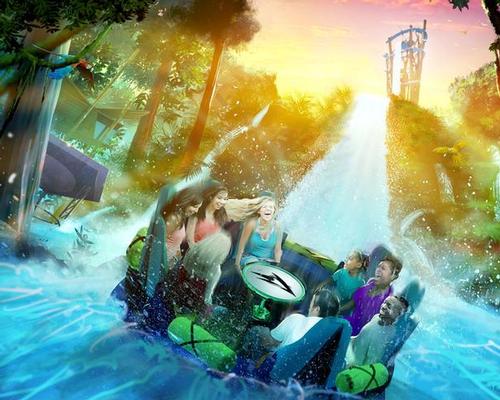 Manufactured by Intamin, the family friendly Infinity Falls will feature a world-record 40ft (12.2m) drop / SeaWorld