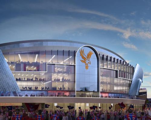 The centrepiece will be a new five-storey stand featuring an all-glass front / Crystal Palace