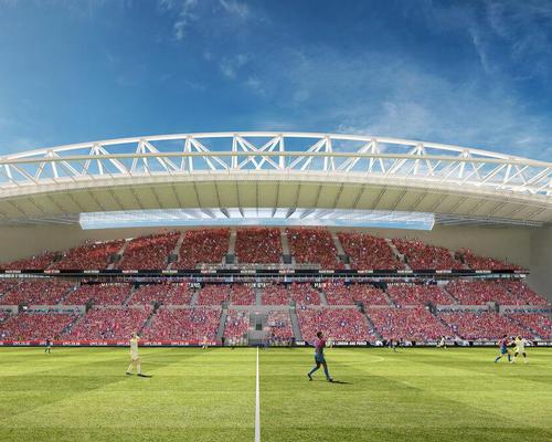 Capacity in the new stand will increase from around 5,400 to 13,500 and a new roof will be added to funnel sound down to the pitch / Crystal Palace