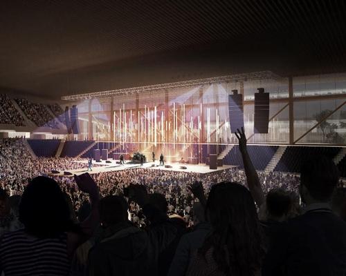 Large-scale concerts will be held in the East Austin District / Bjarke Ingels Group
